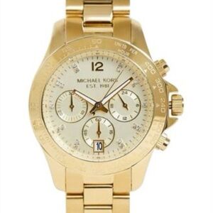 Michael Kors Gold-Tone Chronograph Watch